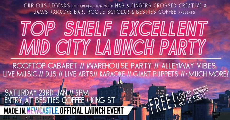 Made.In.Newcastle Launch – Top Shelf Excellent Mid-City Warehouse Party